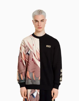 Sudadera cuello redondo print TOKYO REVENGERS-BERSHKA Cheap