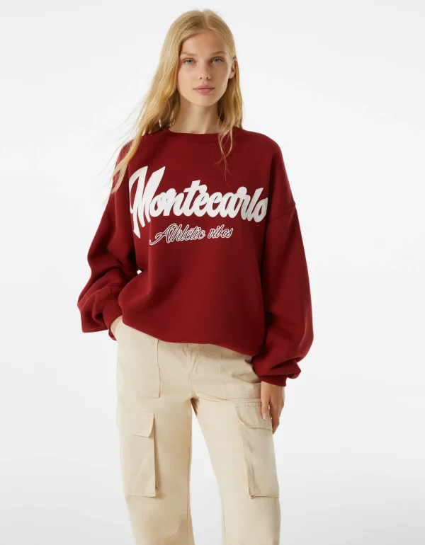 Sudadera oversize print-BERSHKA Flash Sale