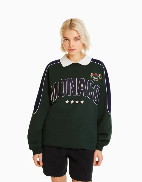 Sudadera print-BERSHKA Discount