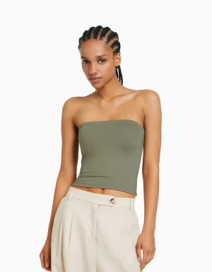 Top bandeau-BERSHKA Discount