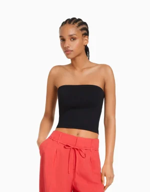 Top bandeau-BERSHKA Best Sale
