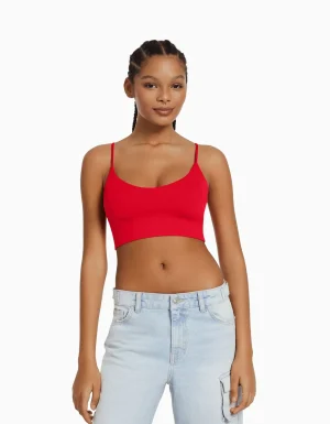 Top tirantes cropped-BERSHKA Sale