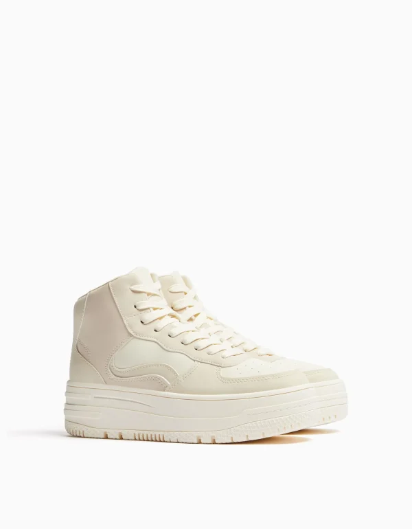 Zapatillas abotinadas combinadas-BERSHKA Best