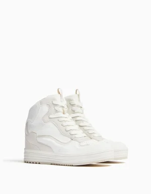 Zapatillas abotinadas cuña interior-BERSHKA Cheap