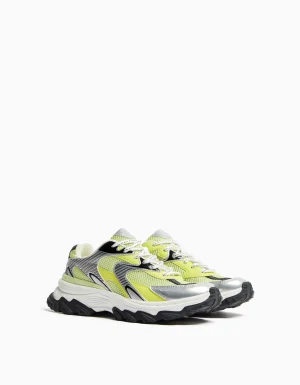 Zapatillas combinadas detalles metalizados-BERSHKA Clearance