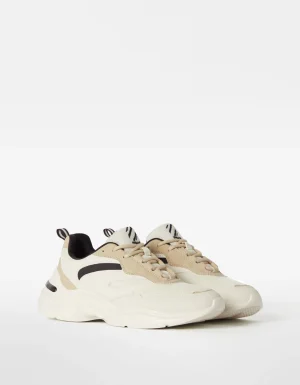 Zapatillas combinadas rejilla-BERSHKA Cheap