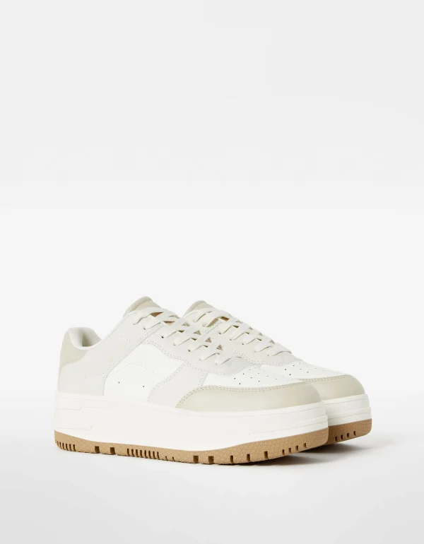 Zapatillas plataforma combinadas-BERSHKA Discount