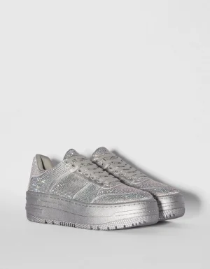 Zapatillas forma detalle brillos-BERSHKA Cheap